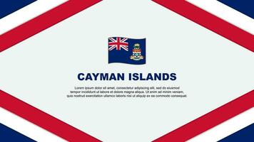 Cayman Islands Flag Abstract Background Design Template. Cayman Islands Independence Day Banner Cartoon Vector Illustration. Cayman Islands Template