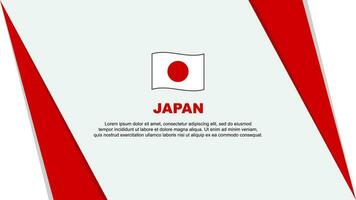 Japan Flag Abstract Background Design Template. Japan Independence Day Banner Cartoon Vector Illustration. Japan Flag