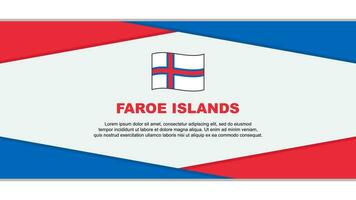 Faroe Islands Flag Abstract Background Design Template. Faroe Islands Independence Day Banner Cartoon Vector Illustration. Faroe Islands Vector