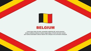 Belgium Flag Abstract Background Design Template. Belgium Independence Day Banner Cartoon Vector Illustration. Belgium Template