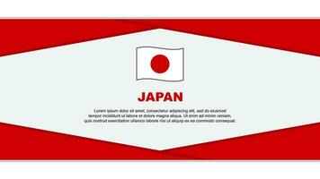 Japan Flag Abstract Background Design Template. Japan Independence Day Banner Cartoon Vector Illustration. Japan Vector