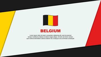 Belgium Flag Abstract Background Design Template. Belgium Independence Day Banner Cartoon Vector Illustration. Belgium Banner