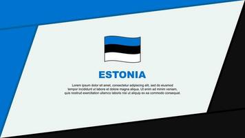 Estonia Flag Abstract Background Design Template. Estonia Independence Day Banner Cartoon Vector Illustration. Estonia Independence Day