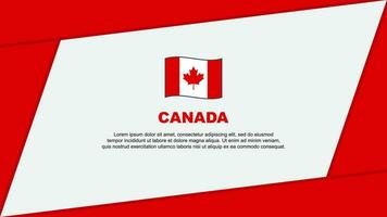 Canada Flag Abstract Background Design Template. Canada Independence Day Banner Cartoon Vector Illustration. Canada Banner