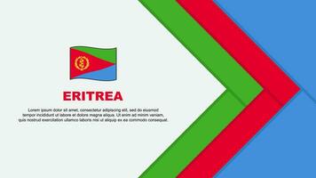 Eritrea Flag Abstract Background Design Template. Eritrea Independence Day Banner Cartoon Vector Illustration. Eritrea Cartoon