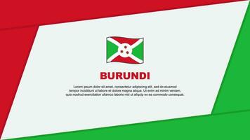 Burundi Flag Abstract Background Design Template. Burundi Independence Day Banner Cartoon Vector Illustration. Burundi Banner