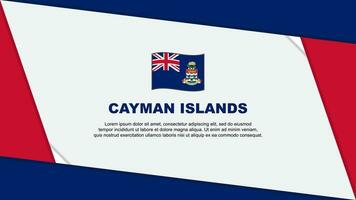 Cayman Islands Flag Abstract Background Design Template. Cayman Islands Independence Day Banner Cartoon Vector Illustration. Cayman Islands Independence Day