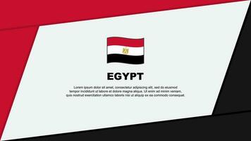 Egypt Flag Abstract Background Design Template. Egypt Independence Day Banner Cartoon Vector Illustration. Egypt Banner