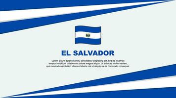 El Salvador Flag Abstract Background Design Template. El Salvador Independence Day Banner Cartoon Vector Illustration. El Salvador Design