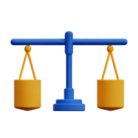 justice 3d rendering icon illustration png