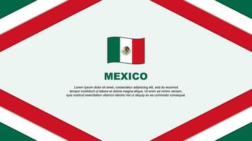 Mexico Flag Abstract Background Design Template. Mexico Independence Day Banner Cartoon Vector Illustration. Mexico Template