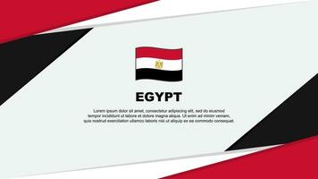 Egypt Flag Abstract Background Design Template. Egypt Independence Day Banner Cartoon Vector Illustration. Egypt