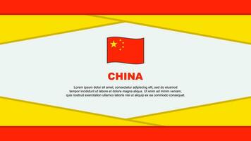 China Flag Abstract Background Design Template. China Independence Day Banner Cartoon Vector Illustration. China Vector