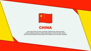 China Flag Abstract Background Design Template. China Independence Day Banner Cartoon Vector Illustration. China Independence Day