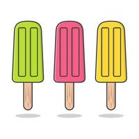 Ilustración de icono de vector de helado