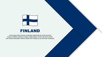 Finland Flag Abstract Background Design Template. Finland Independence Day Banner Cartoon Vector Illustration. Finland Cartoon