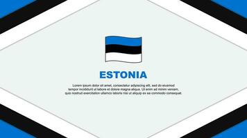 Estonia Flag Abstract Background Design Template. Estonia Independence Day Banner Cartoon Vector Illustration. Estonia Illustration