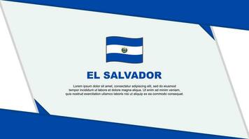 El Salvador Flag Abstract Background Design Template. El Salvador Independence Day Banner Cartoon Vector Illustration. El Salvador Independence Day