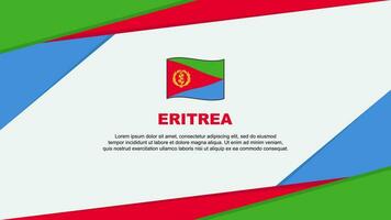 Eritrea Flag Abstract Background Design Template. Eritrea Independence Day Banner Cartoon Vector Illustration. Eritrea