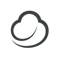 nube logo vector modelo