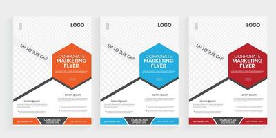 Corporate agency a4 flier design, Free business marketing vector flyer design with EPS-10 file format