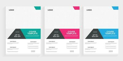 One sided new minimal type brochure flyer cover design with eps-10 source file vector