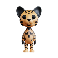 guépard 3d le rendu icône illustration png