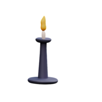 candlestick 3d rendering icon illustration png