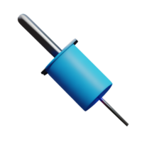 syringe 3d rendering icon illustration png