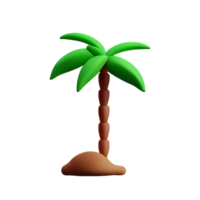 banana tree 3d rendering icon illustration png
