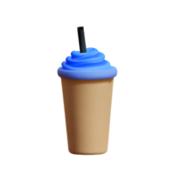 frappè 3d interpretazione icona illustrazione png