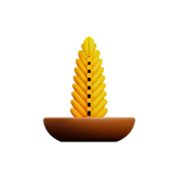 grain 3d rendering icon illustration png