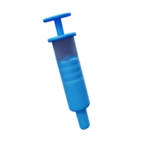 injectiespuit 3d renderen icoon illustratie png