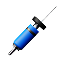 syringe 3d rendering icon illustration png