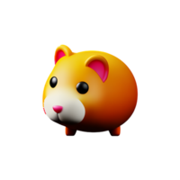 hamster 3d renderen icoon illustratie png