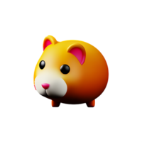 hamster 3d le rendu icône illustration png