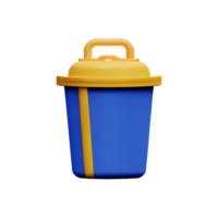 garbage 3d rendering icon illustration png