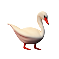 cisne 3d Renderização ícone ilustração png