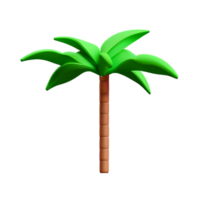 plátano árbol 3d representación icono ilustración png