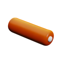 sausage 3d rendering icon illustration png