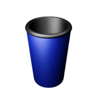 vaso 3d representación icono ilustración png