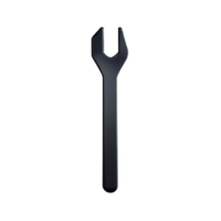 wrench 3d rendering icon illustration png