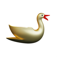 cygne 3d le rendu icône illustration png