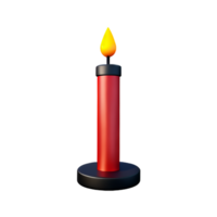 candlestick 3d rendering icon illustration png