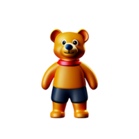 teddy 3d tolkning ikon illustration png