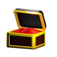 treasure 3d rendering icon illustration png