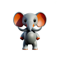 baby olifant 3d renderen icoon illustratie png