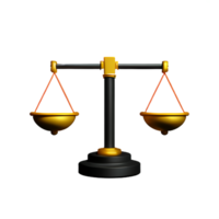 justice 3d rendering icon illustration png