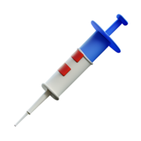 syringe 3d rendering icon illustration png