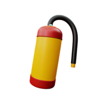 fuego extintor 3d representación icono ilustración png